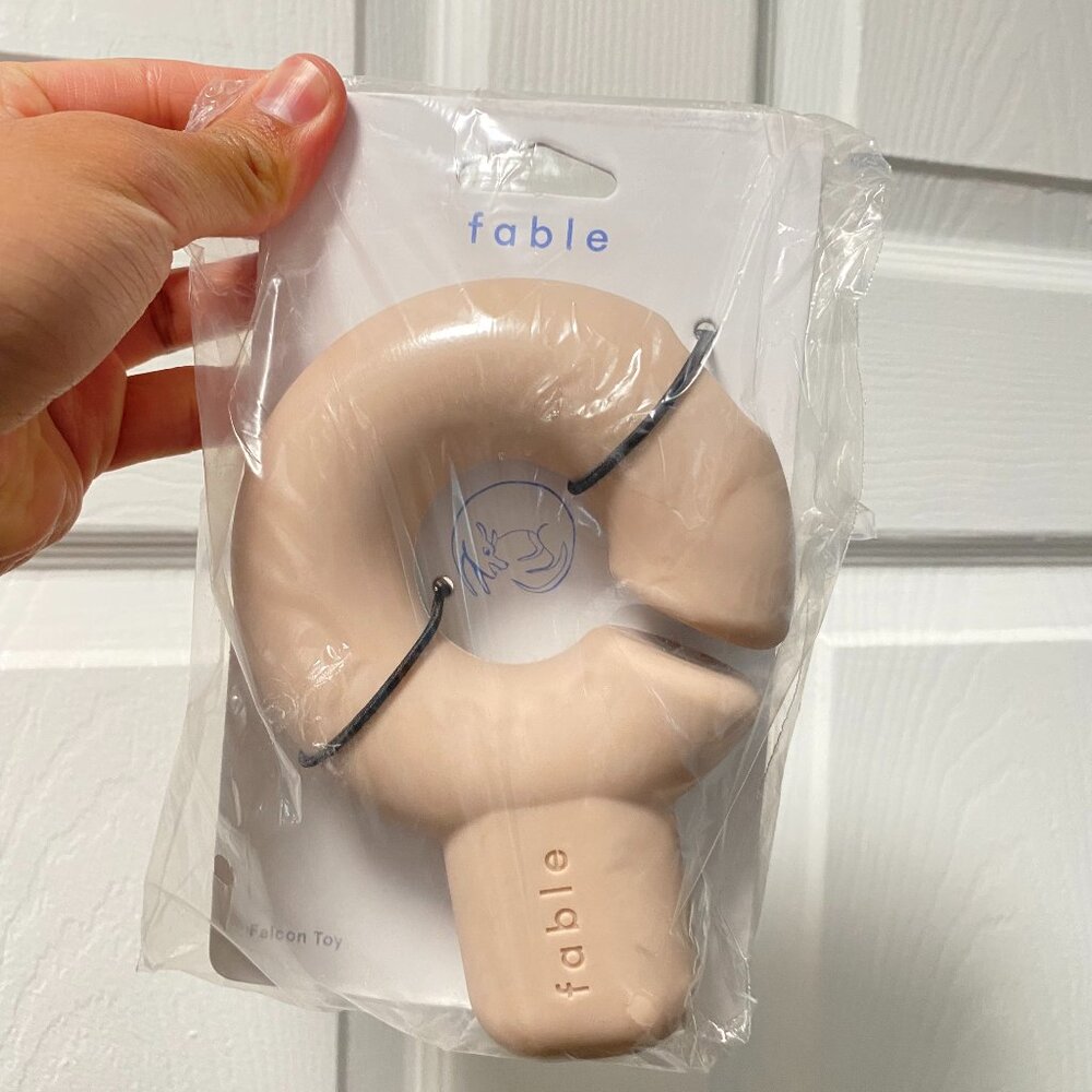 Fable Pets, Falcon Dog Toy, Rose Dust, Multiple Treat Cavities, Dishwasher Safe